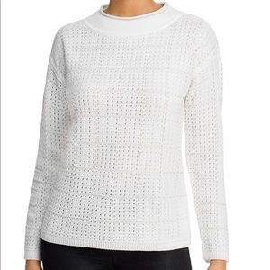 Karl Lagerfeld white and gold sweater.